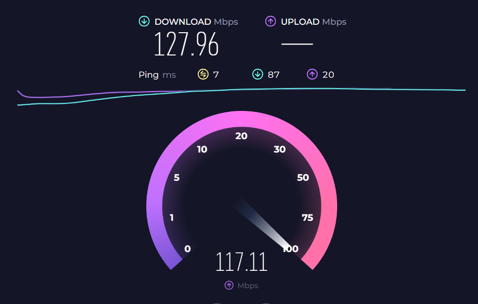 Internet speed testing in Ookla - Carnival Internet